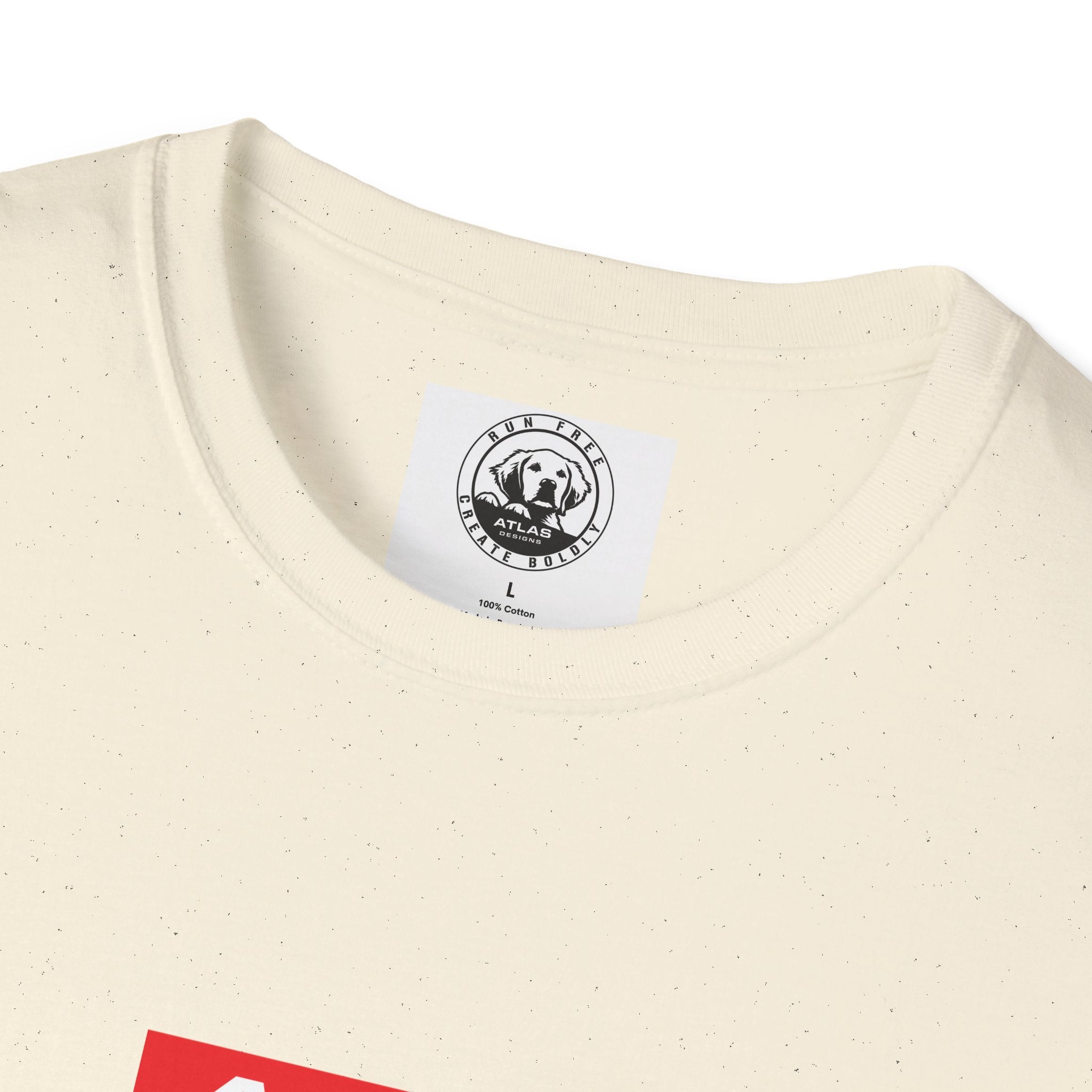 Atlas (The Boss) 2 Sided Graphic T-Shirt — Red Logo Front- Graphic Back